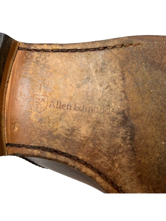 Allen Edmonds St. John\'s Brown Leather Double Monk Strap Dress Shoes Mens 10.5 E main image 6